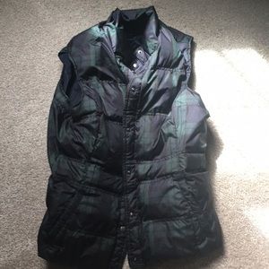 Lands End Tartan plaid vest